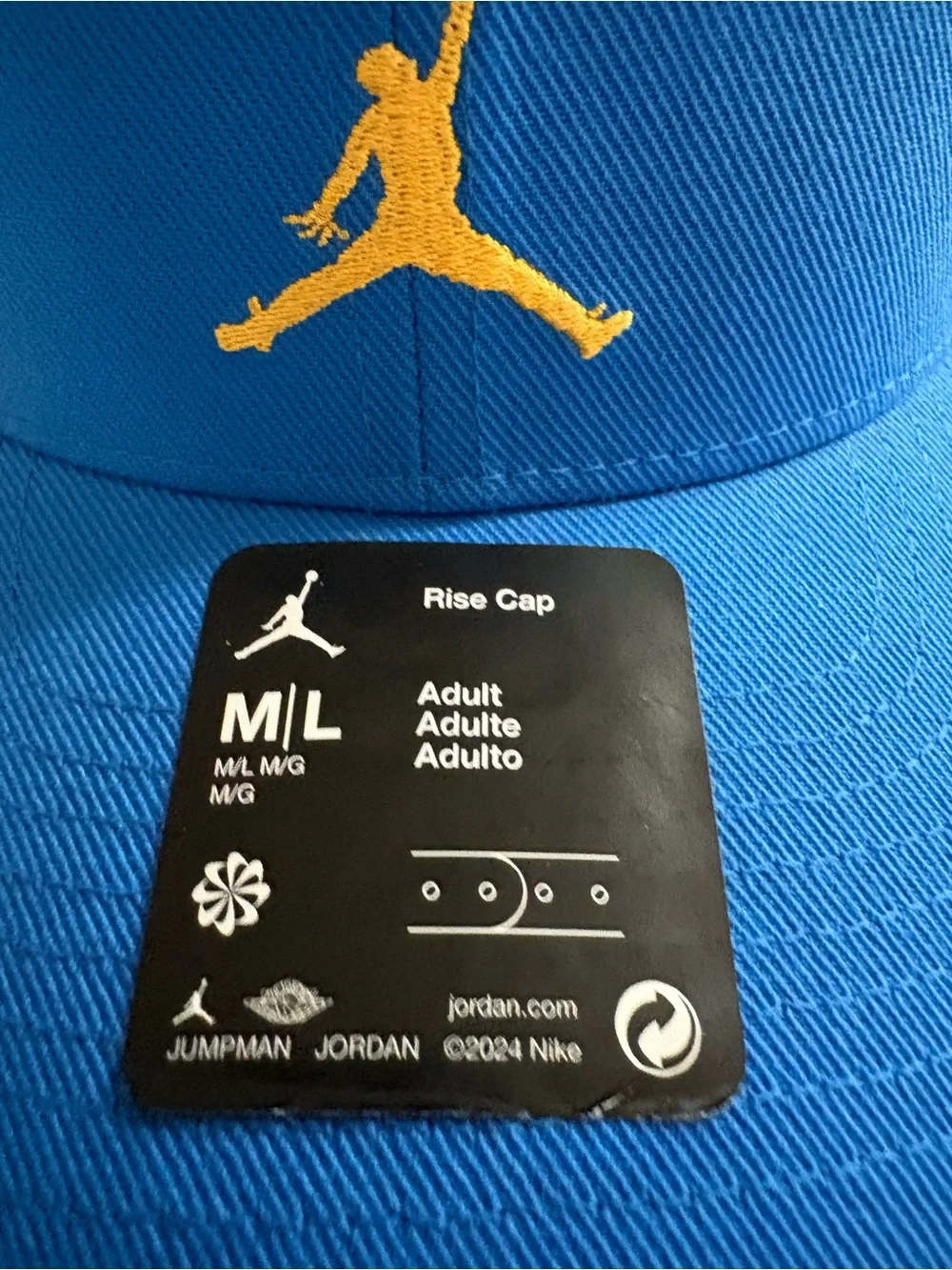 New Jordan Brand /White UCLA Bruins 2024 Sideline Trucker Adjustable Hat M/L